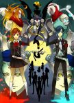  amada_ken aragaki_shinjirou arisato_minato blue_hair brown_hair butterfly chain chains elizabeth elizabeth_(persona) everyone female_protagonist_(persona_3) glowing glowing_eyes gun gun_to_head hair_ornament hairclip highres iori_junpei kirijou_mitsuru koromaru mochizuki_ryouji nyx_avatar orpheus persona persona_3 persona_3_portable pharos red_eyes sanada_akihiko school_uniform shirano short_hair silhouette socks takeba_yukari teodor thanatos weapon white_hair yamagishi_fuuka 