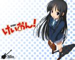  black_eyes black_hair cute cygnus_(artist) k-on! long_hair perfection school_uniform solo 