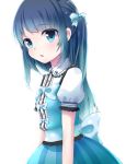  1girl blue_eyes blue_hair dress kotomiracle long_hair nagi_no_asukara shiodome_miuna twintails 