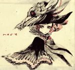 0p_(spiriti) 1girl capelet expressionless hat looking_away original solo 