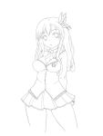  1girl boku_wa_tomodachi_ga_sukunai kashiwazaki_sena lineart pitui1996 tagme 