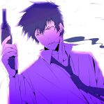 absurdres black_hair cigarette gun highres kougami_shin&#039;ya machida-machiko monochrome necktie psycho-pass weapon 
