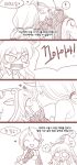  ! !? ^_^ animal_ears blood blush closed_eyes comic gloves green_dew hat horn incipient_kiss kiss korean league_of_legends long_hair lulu_(league_of_legends) nosebleed o_o ponytail scarf shocked_eyes soraka surprised tiara translation_request varus witch_hat yordle 