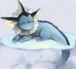  fins no_humans paprika_shikiso partially_submerged pokemon pokemon_(creature) pokemon_(game) tail tail_fin vaporeon water wince 