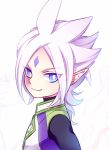  1boy bust inazuma_eleven_(series) inazuma_eleven_go inazuma_eleven_go_galaxy long_hair lowres male nalse pointy_ears ryugeru_baran smile solo violet_eyes 