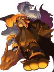  alternate_color arcanine charizard entei fire from_below green_eyes looking_at_viewer looking_down moiko ninetales no_humans open_mouth pokemon pokemon_(creature) ponyta quilava rapidash red_eyes shiny_pokemon simple_background white_background 