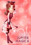  1girl bishoujo_senshi_sailor_moon character_name cosplay giulia_adragna jupiter_symbol kino_makoto magical_girl mahou_shoujo_madoka_magica sakura_kyouko sakura_kyouko_(cosplay) solo thighhighs watermark web_address 