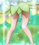  1girl alternate_form cure_princess green_background happinesscharge_precure! haruyama_kazunori head_out_of_frame legs macadamia_hula_dance precure shirayuki_hime skirt solo 