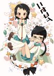  2girls glasses miyamoto_ruri multiple_girls nisekoi onodera_kosaki school_uniform 