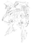  absurdres armored_core highres lineart monochrome noka_(yktmd) transparent_background 