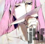  alternate_hairstyle close-up face green_eyes just_be_friends_(vocaloid) long_hair megurine_luka nagimiso paper_airplane pink pink_hair portrait solo vocaloid 