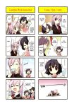  4koma :d =_= arata_toshihira closed_eyes comic german_suplex hard_translated highres houraisan_kaguya inaba_of_the_moon_and_inaba_of_the_earth inaba_tewi multiple_4koma open_mouth popsicle prank reisen_udongein_inaba smile suplex touhou translated 