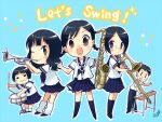  chibi instrument school_uniform swing_girls tagme 