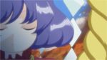 animated animated_gif face gif oota_jun'ya_(style) parody purple_hair red_eyes shimenawa short_hair smirk solo style_parody touhou touhou_anime_project tv_touhou yasaka_kanako 