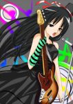  bass_guitar black_hair blue_eyes don't_say_&quot;lazy&quot; guitar hat instrument k-on! long_hair so_so solo top_hat 