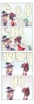  4koma ao_usagi comic hakurei_reimu highres kirisame_marisa kochiya_sanae multiple_girls pun touhou translated translation_request 