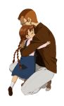  braid brown_hair child father_and_daughter fullmetal_alchemist highres hug nina_tucker shou_tucker 