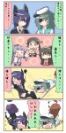  comic detached_sleeves eyepatch glasses hairband haruna_(kantai_collection) hatsuharu_(kantai_collection) headgear highres japanese_clothes kantai_collection kirishima_(kantai_collection) kiso_(kantai_collection) kuma_(kantai_collection) long_hair microphone multiple_girls nontraditional_miko personification purple_hair school_uniform short_hair tantrum tatsuta_(kantai_collection) tenryuu_(kantai_collection) translation_request yuureidoushi_(yuurei6214) 