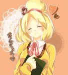  bell blonde_hair doubutsu_no_mori heart long_hair motkyui nintendo shizue_(doubutsu_no_mori) smile 