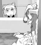  1girl :3 animal_ears bathroom bathtub cat_ears chibi kuraishi_tanpopo short_hair solo toilet_paper truth tsukudani_(coke-buta) witch_craft_works 