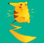  motune no_humans pikachu pokemon pokemon_(creature) simple_background solo 