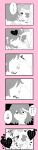  blush comic french_kiss harime_nui heart heart-shaped_pupils highres junketsu kill_la_kill kiss matoi_ryuuko monochrome multicolored_hair multiple_girls riomario short_hair symbol-shaped_pupils tongue translation_request two-tone_hair yuri 