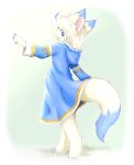  1girl animal_ears blue_eyes borrowed_character furry hazuki_kai highres original rule_koforia short_hair solo tail 