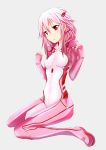  1girl breasts cosplay fingerless_gloves gloves guilty_crown hair_ornament hairclip highres kikyou_(kiss-shot) long_hair open_mouth pink_hair red_eyes solo tsugumi_(guilty_crown) tsugumi_(guilty_crown)_(cosplay) twintails yuzuriha_inori 