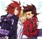  collet_brunel heart kratos_aurion lloyd_irving matano_maya smile tales_of_(series) tales_of_symphonia 