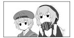  hat kantai_collection monochrome puchimasu! re-class_battleship sailor_dress sailor_hat scarf shinkaisei-kan yuureidoushi_(yuurei6214) z1_leberecht_maass_(kantai_collection) 