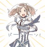  1girl brown_eyes brown_hair cynthia_(fire_emblem) fire_emblem fire_emblem:_kakusei hanokage looking_at_viewer lowres open_mouth short_hair smile solo 