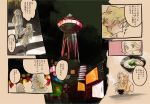  coat comic food jacket katou_(osoraku) long_hair ookido_nanami pokemon pokemon_special scarf short_hair sonezaki_masaki translation_request 