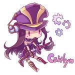  caitlyn_(league_of_legends) character_name chibi league_of_legends lowres shimatta 