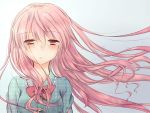 crying hata_no_kokoro highres nekomitei pink_eyes pink_hair ribbon touhou wind