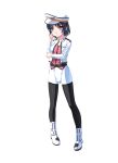  1girl absurdres black_hair hat highres kouichi_eiji original short_hair solo uniform violet_eyes 