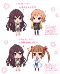  3girls chibi highres ichinose_shiki idolmaster idolmaster_cinderella_girls ikebukuro_akiha labcoat long_hair multiple_girls ninomiya_asuka ringo_yuyu tagme translation_request 