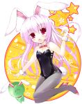  bunny_ears bunny_girl bunnysuit high_heels hoshikuzu long_hair original pantyhose rabbit_ears red_hair redhead shoes solo tail 