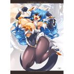  breasts curvy demon_girl elbow_gloves gloves horns huge_breasts mel/a melmaid muscle original pantyhose plump red_eyes solo tail thick_thighs thighs 