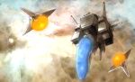  cloud clouds jack_hamster r-type r-type_leo ship sky space_craft starfighter 