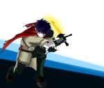  blue_hair cape fire_emblem fire_emblem:_souen_no_kiseki fire_emblem_path_of_radiance gloves glowing glowing_eyes ike nintendo solo super_smash_bros. sword transparent_background weapon 