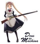  deus_ex_machina gun machina_(deus_ex_machina) maid pantyhose rifle solo twintails weapon 