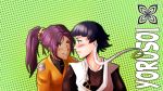  bleach highres shihouin_yoruichi sui-feng yuri 