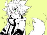  1boy animal_ears blazblue dog_ears dog_tail heterochromia kuro_yuzu ragna_the_bloodedge tail 