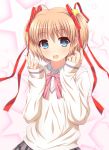  1girl blonde_hair blue_eyes kamikita_komari kk-sk-ray little_busters!! short_hair solo 