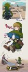  aoki_(fumomo) blonde_hair boots controller crossover game_controller ghirahim gloves hat holding link link_(cosplay) nintendo pointy_ears shield skyward_sword sonic sonic_the_hedgehog the_legend_of_zelda throwing wii_remote 