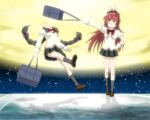  2girls akemi_homura highres knives_(knives777) long_hair magical_girl mahou_shoujo_madoka_magica mahou_shoujo_madoka_magica_movie multiple_girls sakura_kyouko school_uniform skirt tagme very_long_hair 