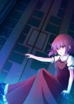  1girl gate mystic_square pink_eyes pink_hair sara_(touhou) short_hair touhou touhou_(pc-98) 