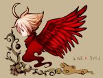  ahoge character_request copyright_name kainou live_a_live red_eyes solo tagme vines white_hair wings 