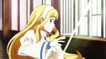  16:9_aspect_ratio animated animated_gif anya_hepburn blonde blue_eyes bones_(company) hairband halberd harudori_tsugumi harudori_tsugumi_(weapon_form) low_resolution polearm soul_eater_not! weapon 