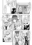  1boy 5girls cheken cirno comic drooling kamishirasawa_keine monochrome morichika_rinnosuke multiple_girls mystia_lorelei rumia sharp_teeth team_9 touhou translation_request wriggle_nightbug 